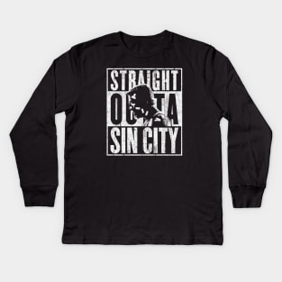 Straight Outta Sin City Kids Long Sleeve T-Shirt